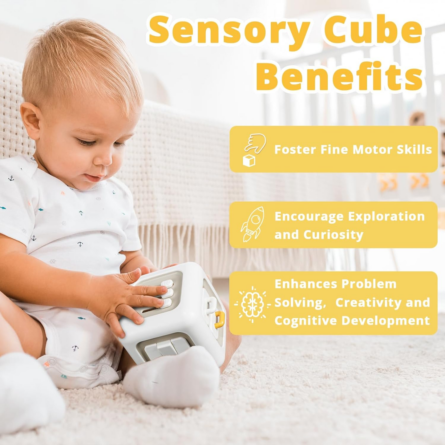 TibaToes™ Montessori Busy Cube