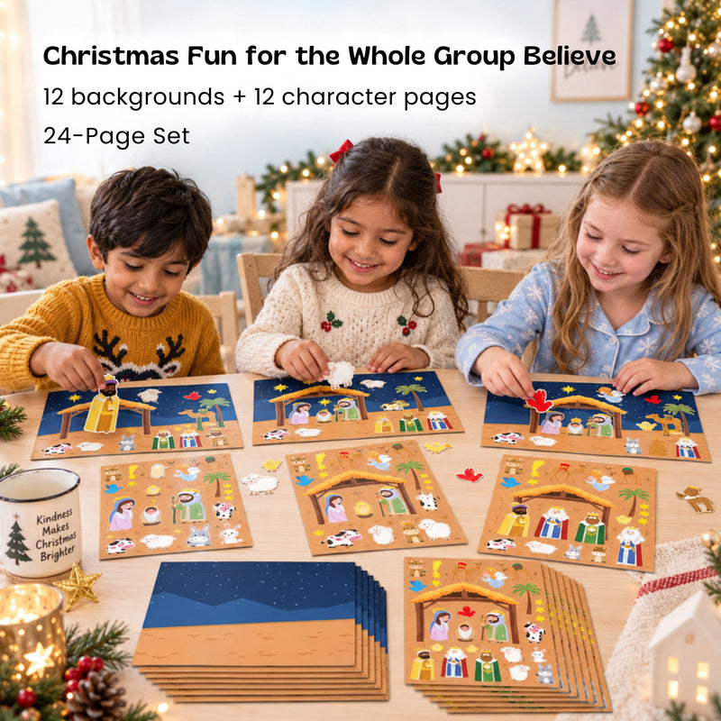 TibaToes™ Christmas Nativity Sticker Story Set