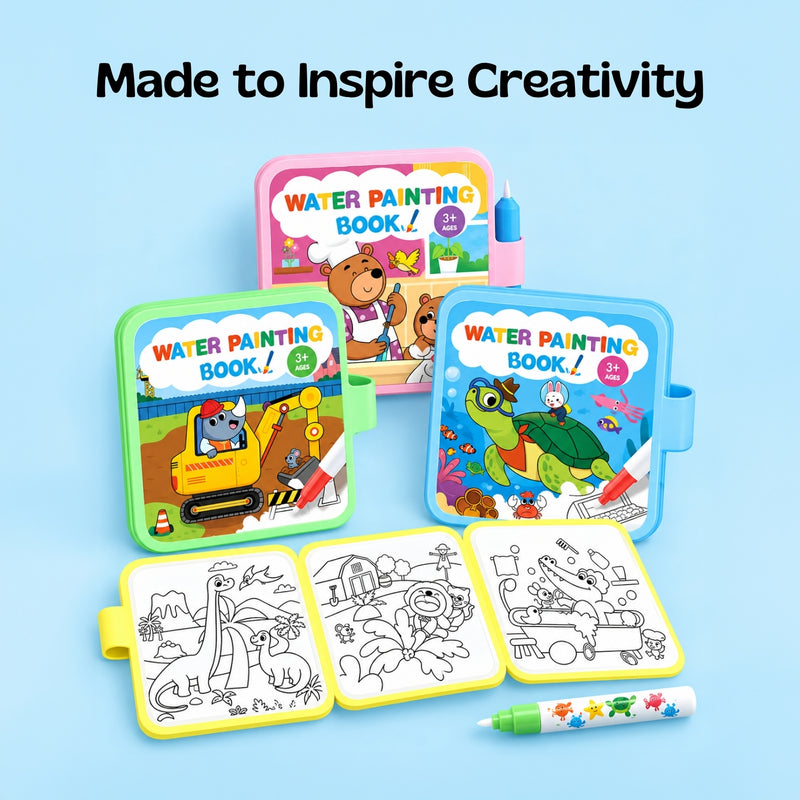 TibaToes MagicSplash Water Coloring Book
