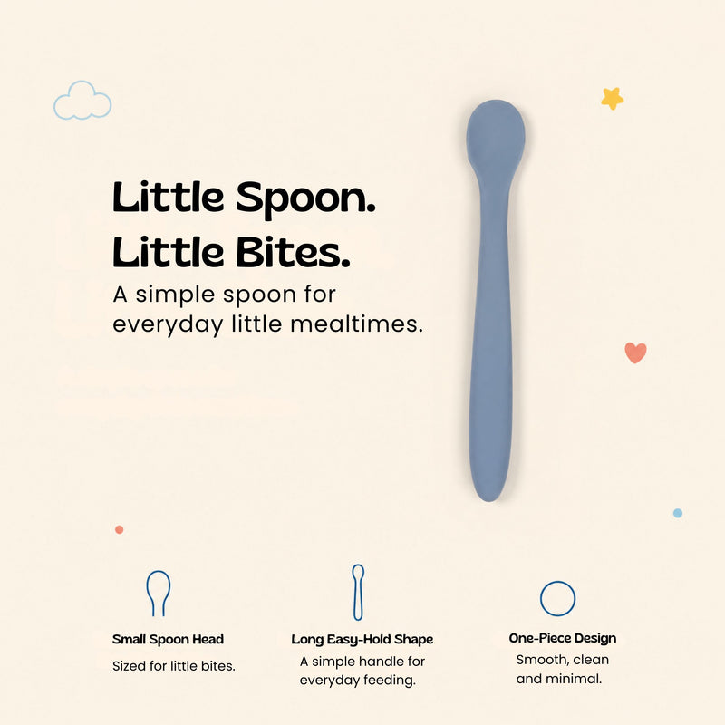 TibaToes™ SoftStart Silicone Baby Feeding Spoon