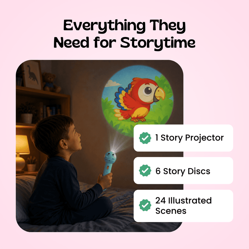 TibaToes™ Animal Story Projection Flashlight