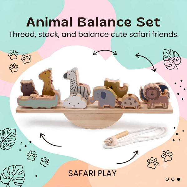 TibaToes™ Safari Balance & Threading Board