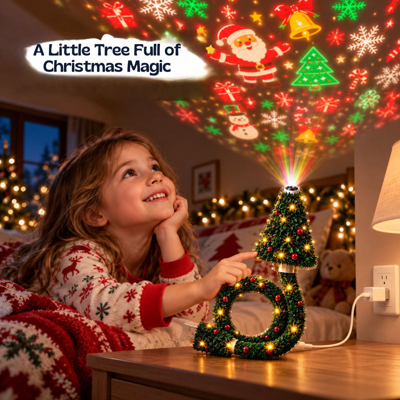 TibaToes™ ChristmasGlow Tree Projector Light