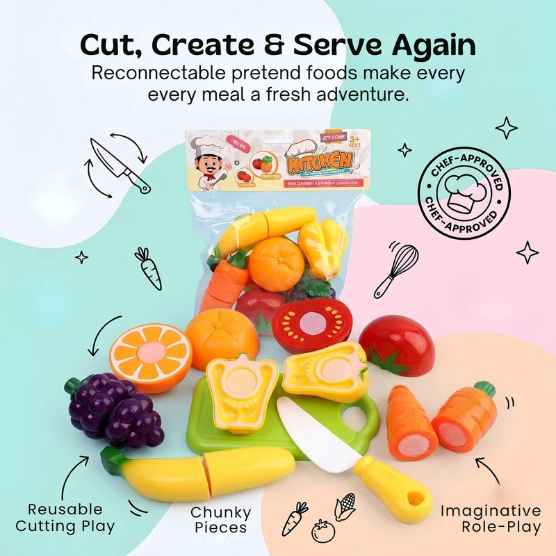 TibaToes Little Chef Cutting Play Set