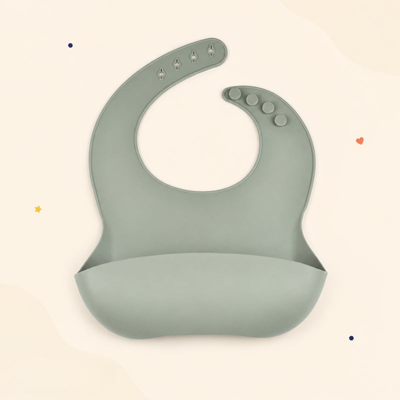 TibaToes™ PandaEar Silicone Catch Bib