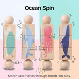 TibaToes™ Spin & Match Animal Friends