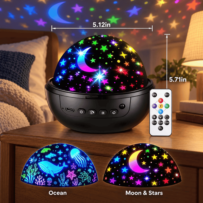 TibaToes™ StarryGlow Projector Night Light