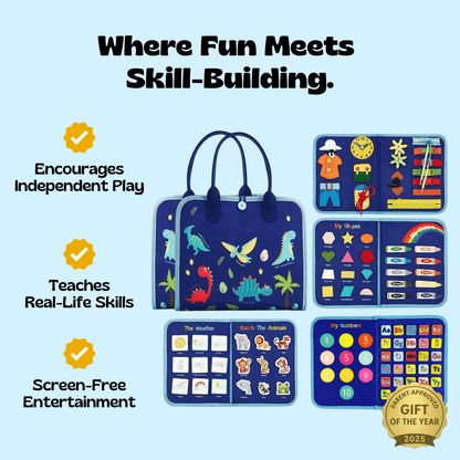 TibaToes™ Montessori Busy Board