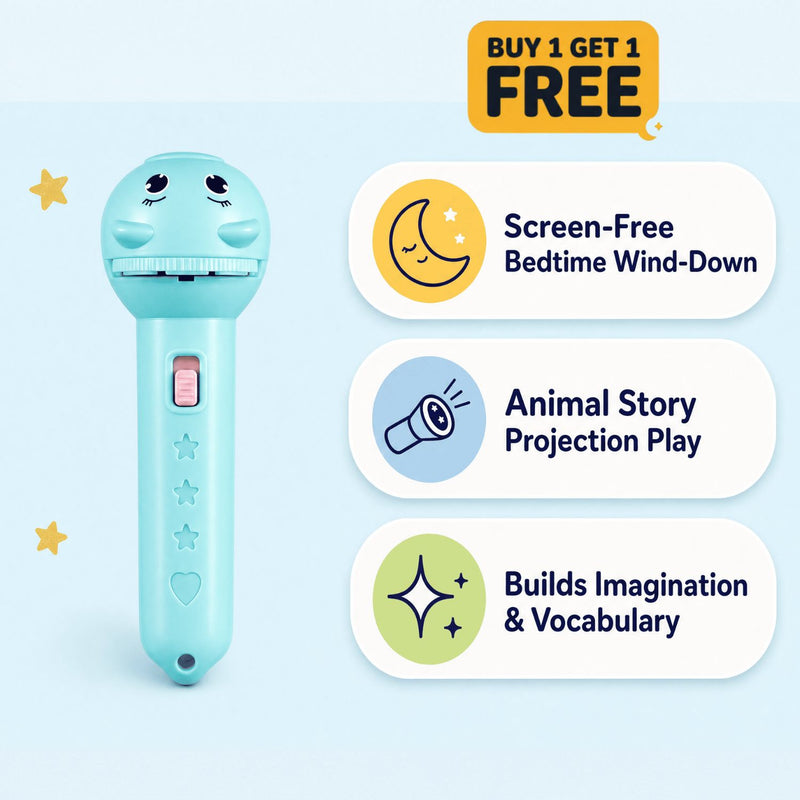 TibaToes Animal Story Projection Flashlight