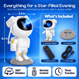 TibaToes™ Astronaut Galaxy Night Light Projector