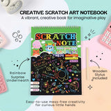 TibaToes™ RainbowReveal Scratch Art Set