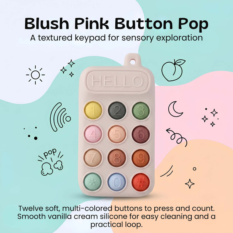 TibaToes™ Click & Calm Silicone Phone Teether