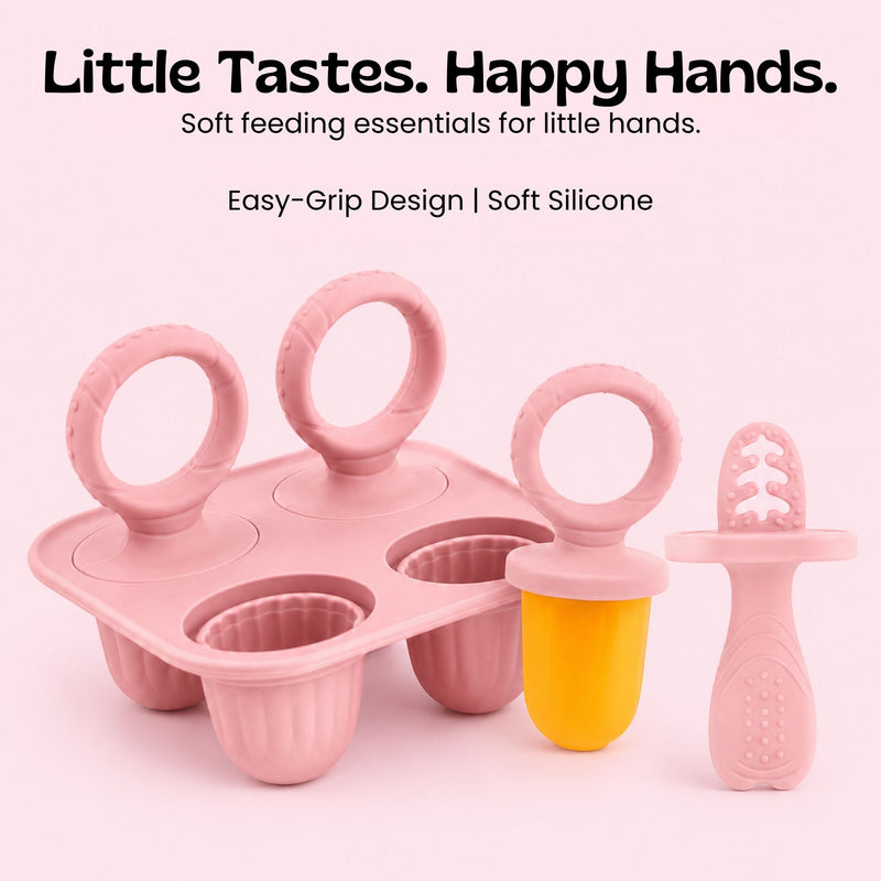 TibaToes™ Little Bites Silicone Feeder & Teether Set