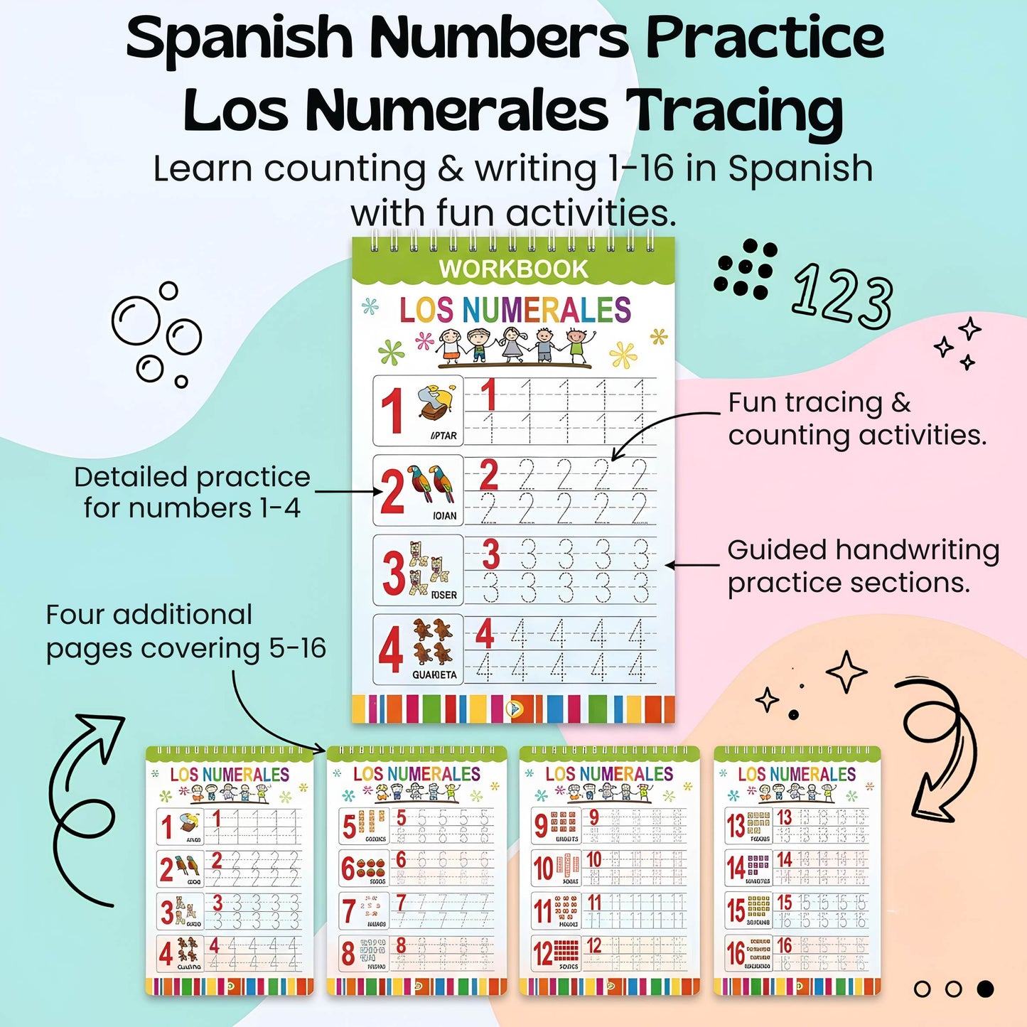 TibaToes™ Bilingual Magic Writing Workbook