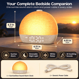 TibaToes™ SunriseGlow Sound Alarm Clock
