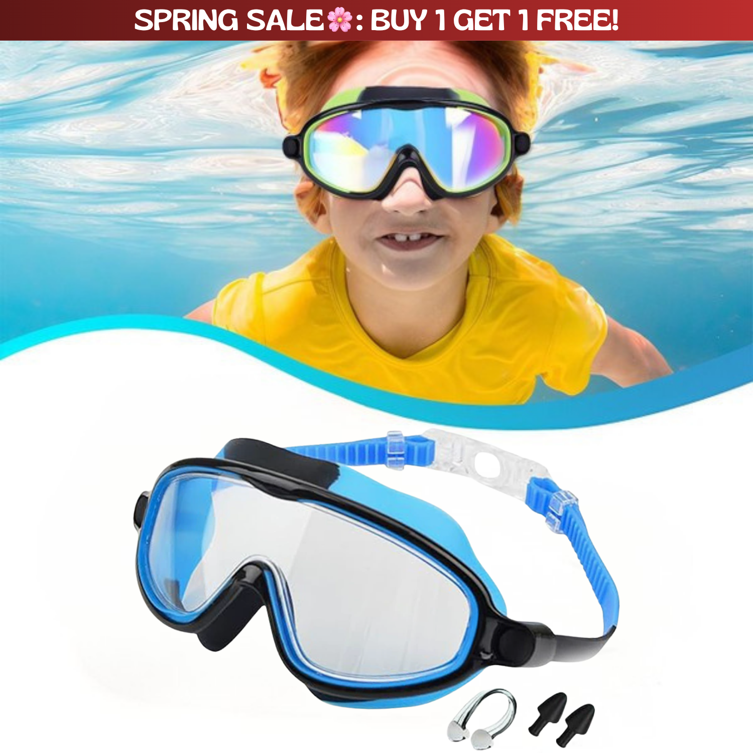 TibaToes™ Clip-On Swim Goggles