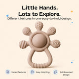 TibaToes™ LittleGrip Silicone Teether Rattle