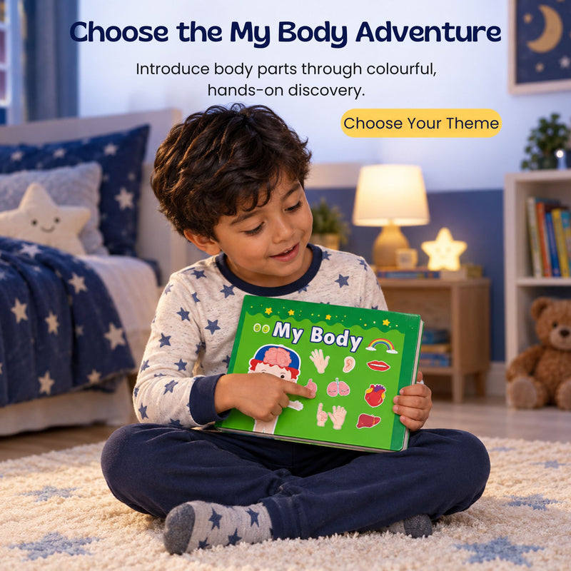 TibaToes™ Space & Body Quiet Book