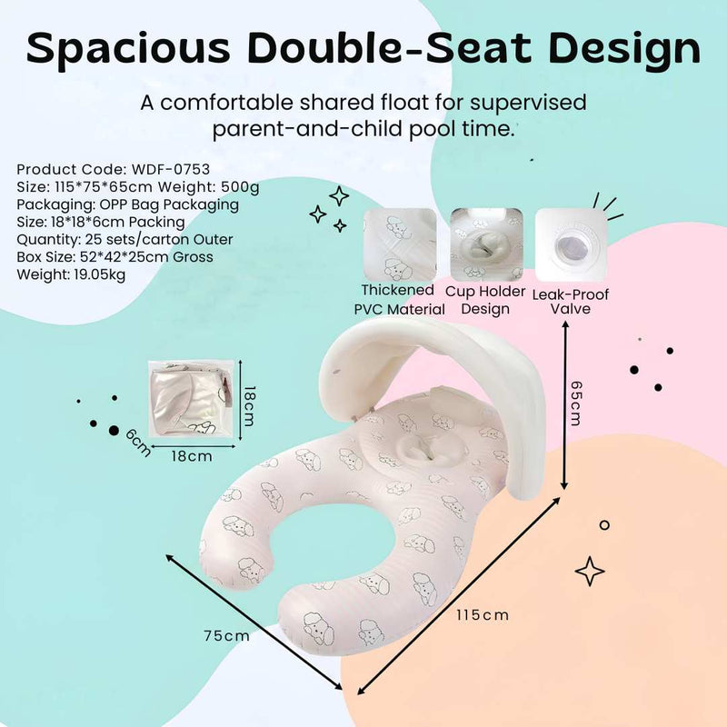 TibaToes™ TogetherFloat Parent & Child Pool Lounger