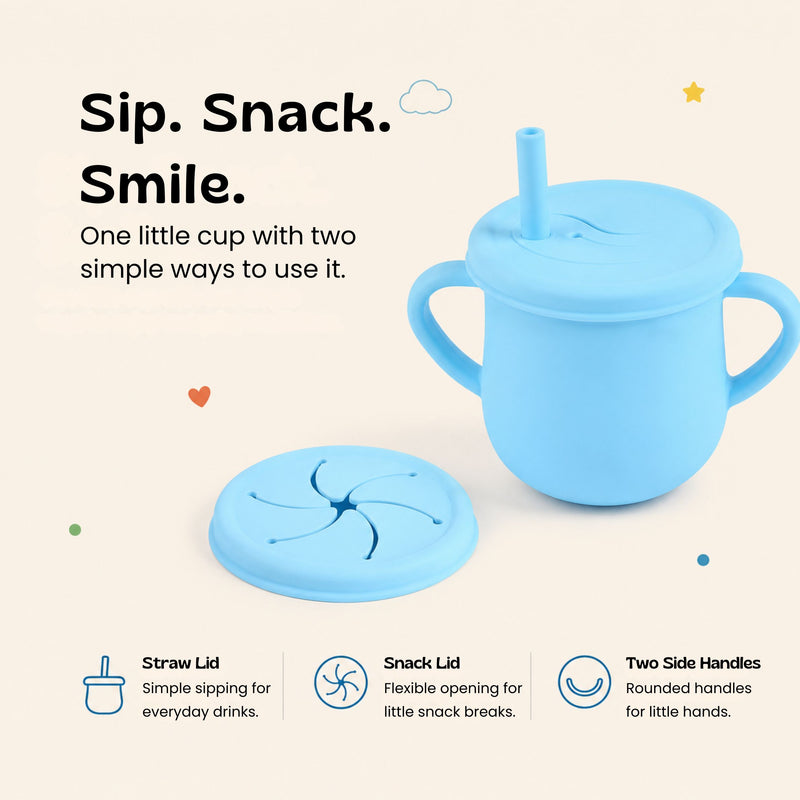TibaToes™ Sip & Snack Silicone Training Cup