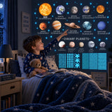 TibaToes™ Glow-in-the-Dark Space Sticker Set