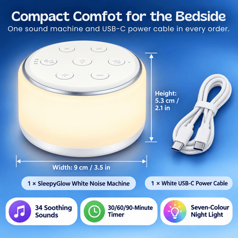 TibaToes™ SleepyGlow White Noise Machine