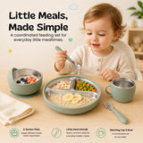 TibaToes™ LittleDine Stainless Steel Baby Feeding Set