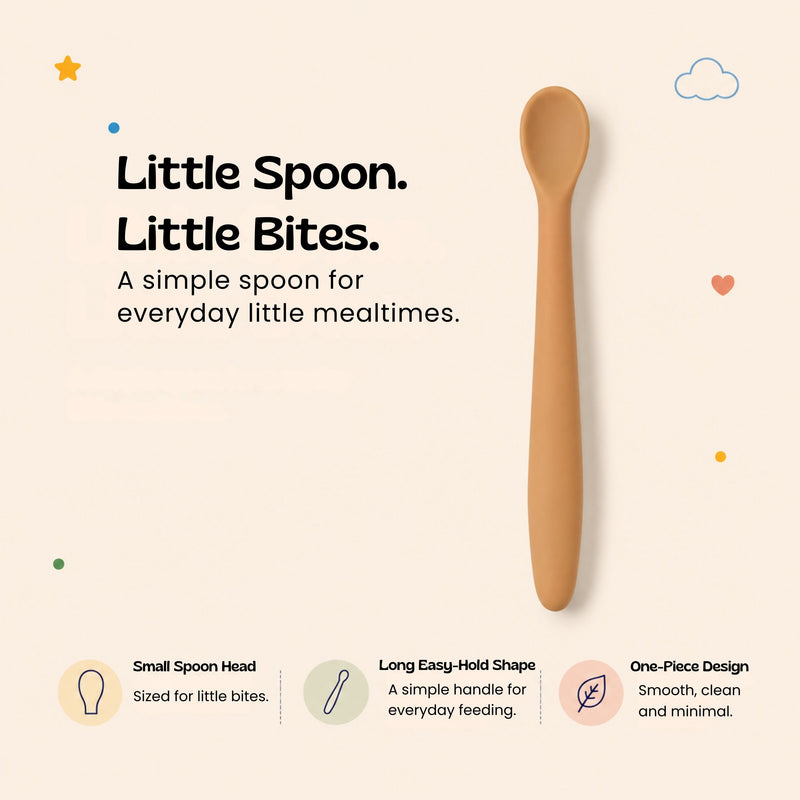 TibaToes™ SoftStart Silicone Baby Feeding Spoon