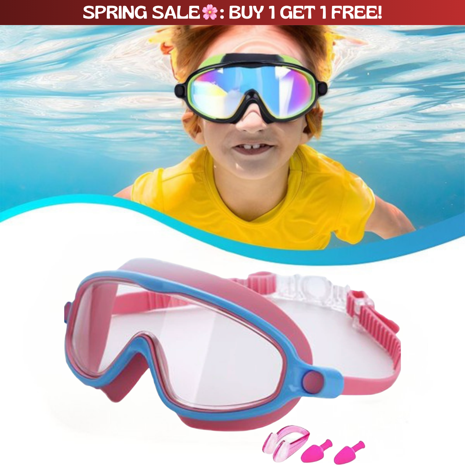 TibaToes™ Clip-On Swim Goggles