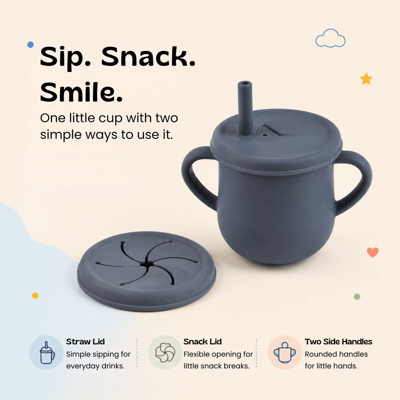 TibaToes™ Sip & Snack Silicone Training Cup