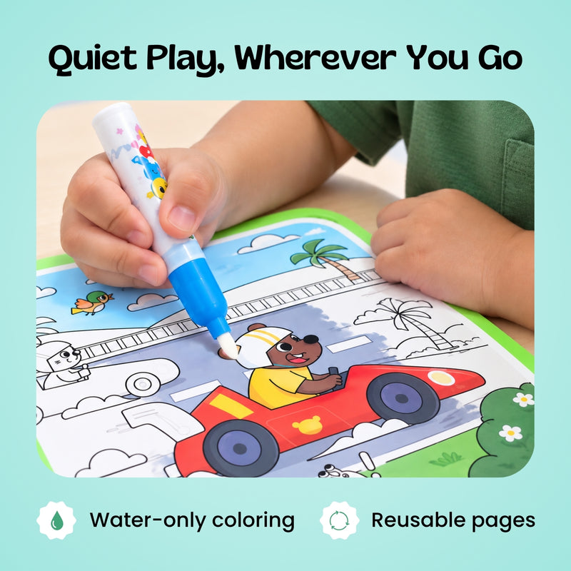 TibaToes™ MagicSplash Water Coloring Book