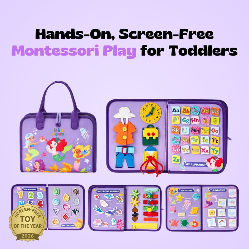 TibaToes™ Montessori Busy Board