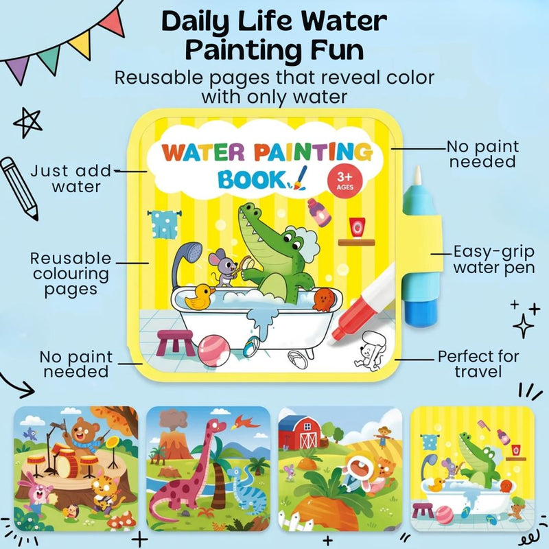 TibaToes™ Reusable Water Painting Book