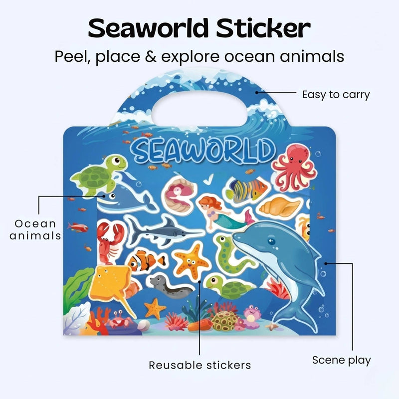 TibaToes™ CarryScene Reusable Sticker Book