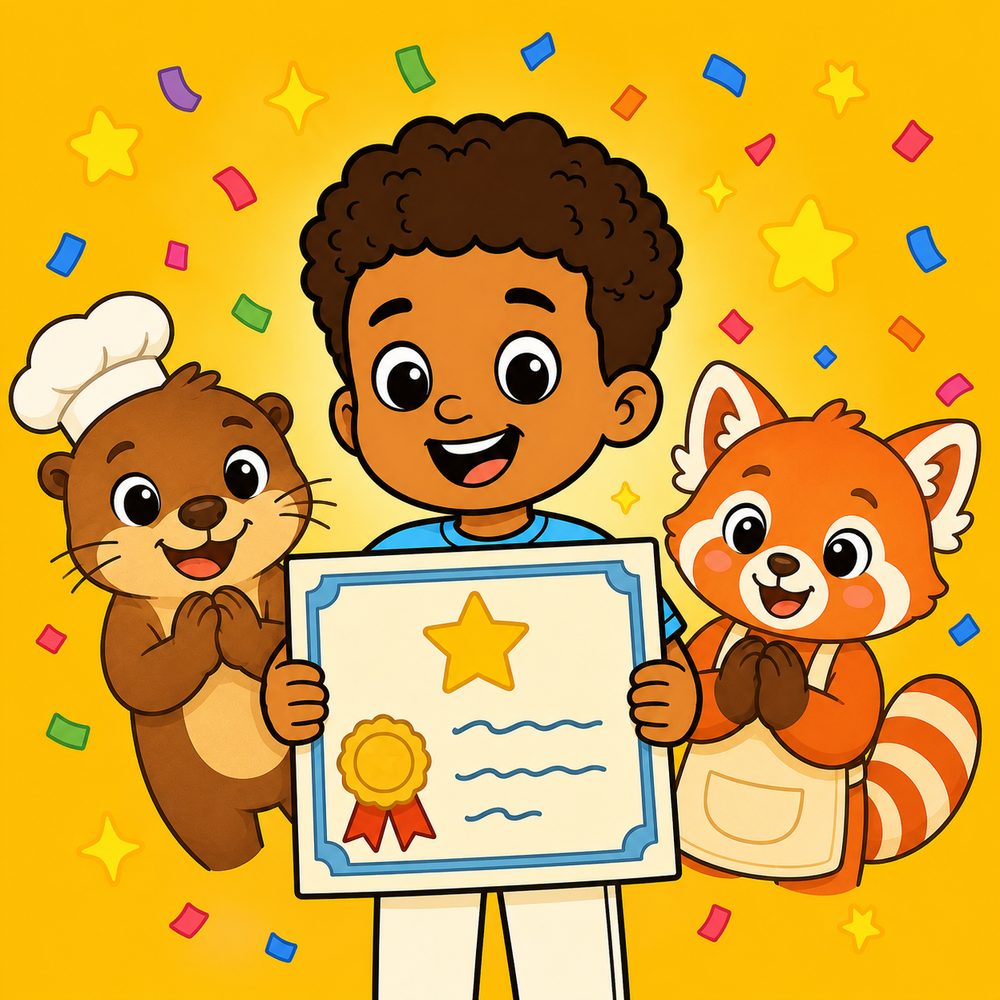 A printable reward certificate