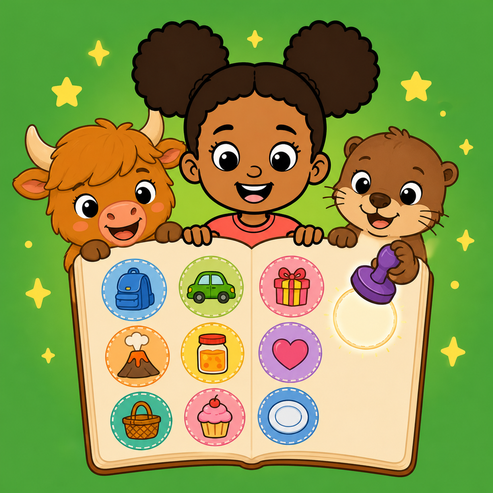 The Play Passport with five stamps