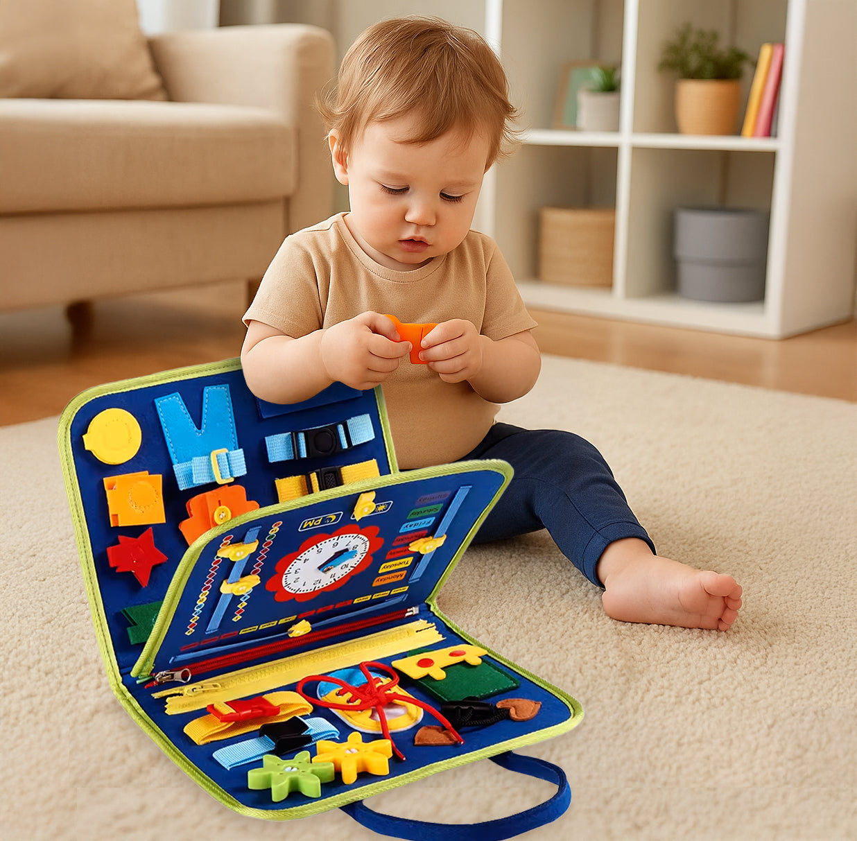 TibaToes Toddler Montessori Play Board