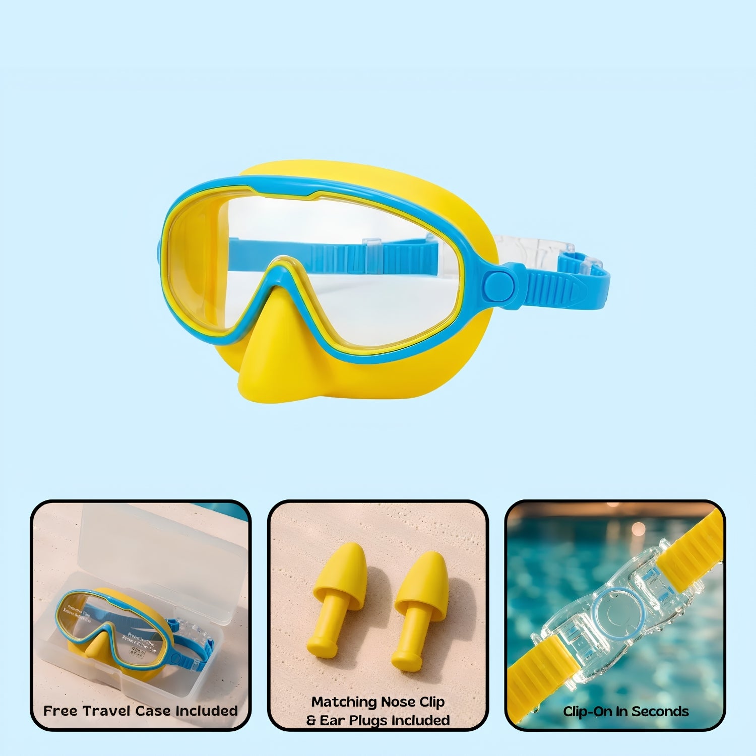 TibaToes™ Clip-On Swim Goggles
