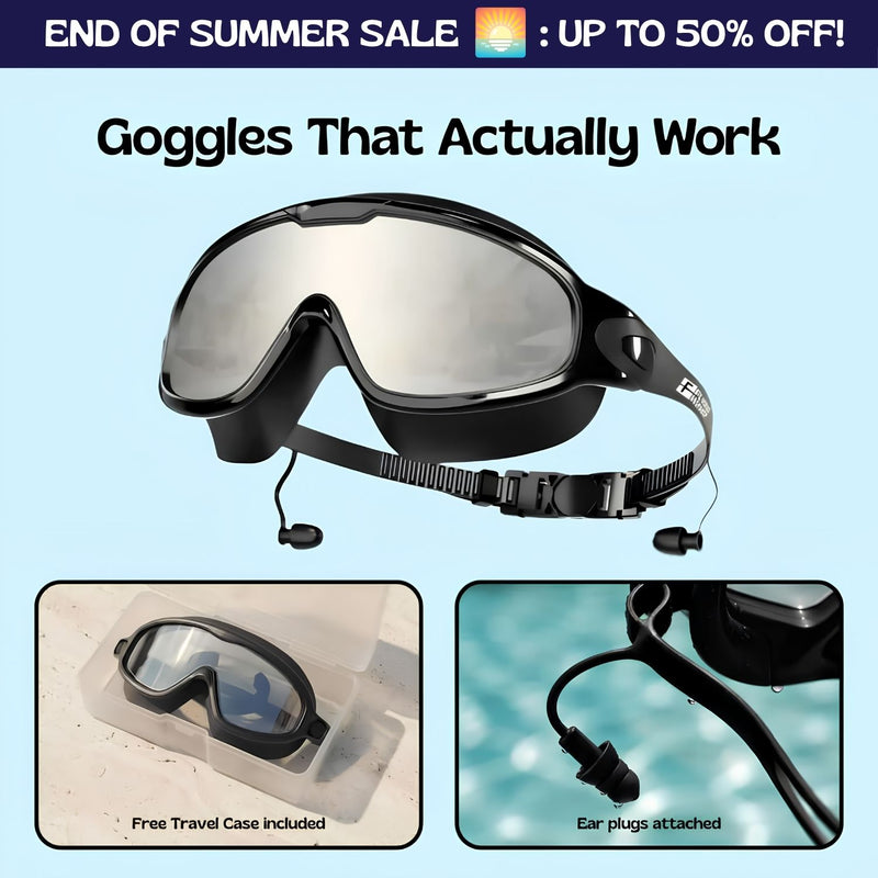 TibaToes™ Adult Clip-On Swim Goggles