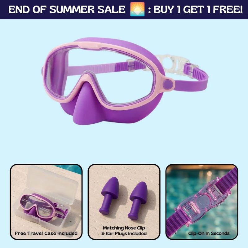 TibaToes Adult Clip-On Swim Goggles