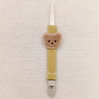 Bear Buddy Pacifier Clip