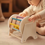 TibaToes™ Montessori träsnurrtrumma