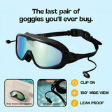 TibaToes Adult Clip-On Swim Goggles
