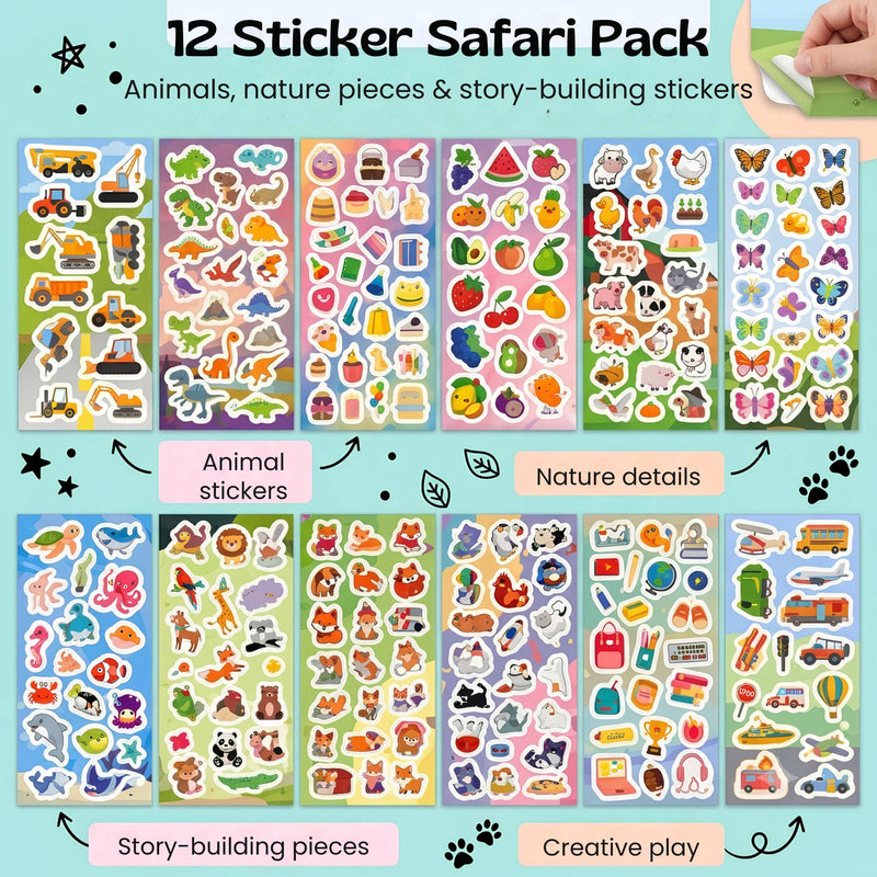 TibaToes™ WildScene Sticker Adventure Book