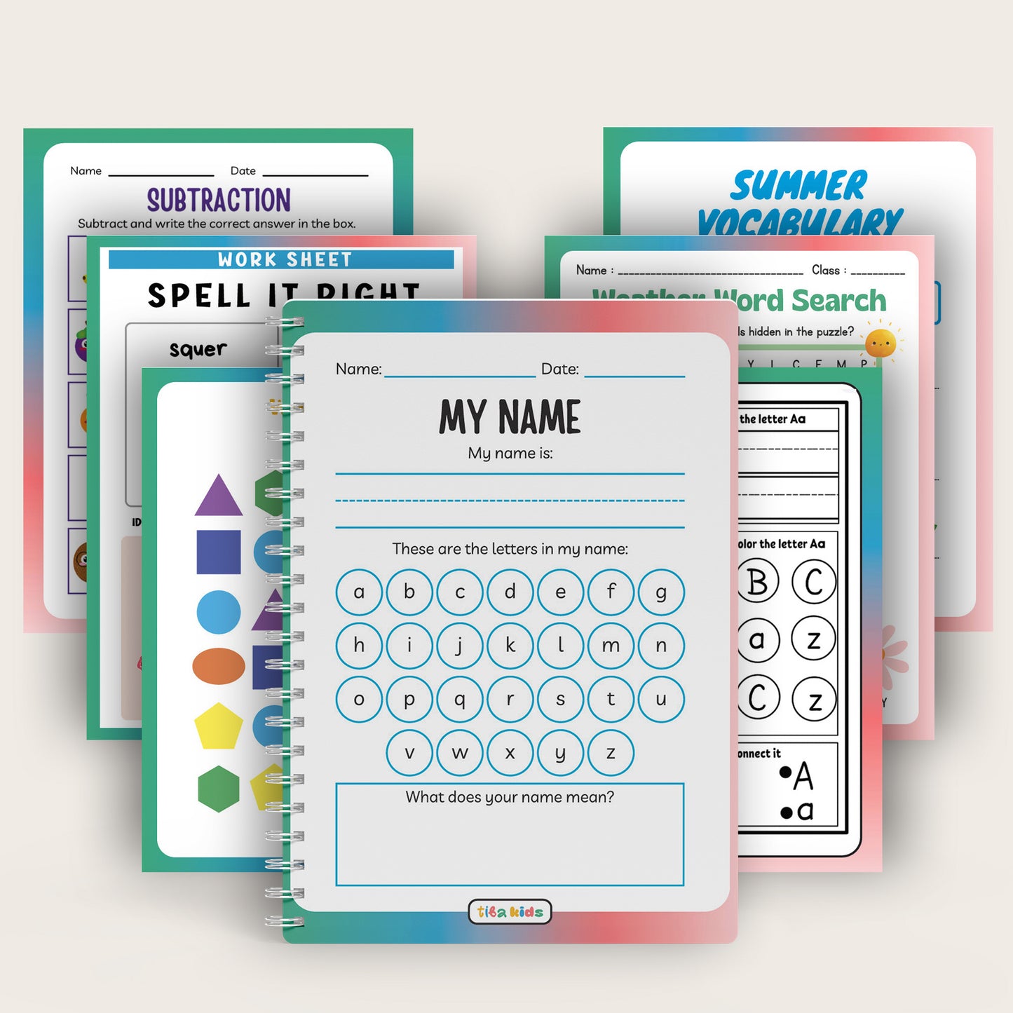 TibaKids Educational Activity Pack 1,000+ Pages