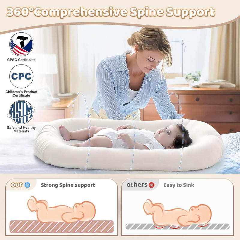 TibaToes™ SnuggleNest Baby Lounger