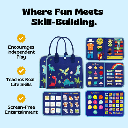 TibaToes™ Montessori Busy Board