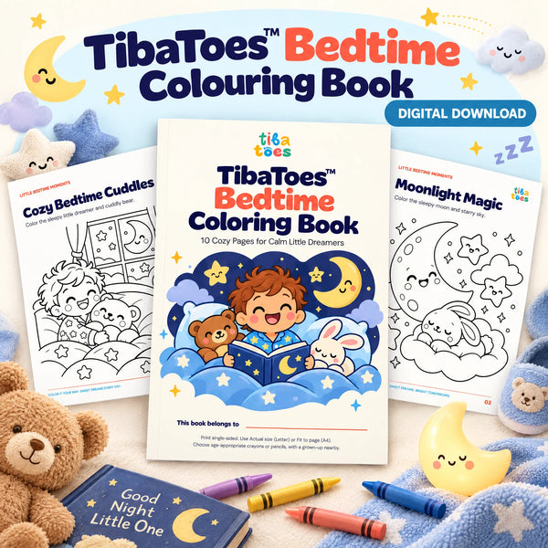 TibaToes™ Bedtime Coloring Book