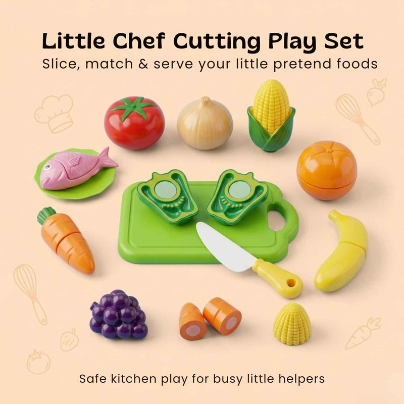 TibaToes Little Chef Cutting Play Set