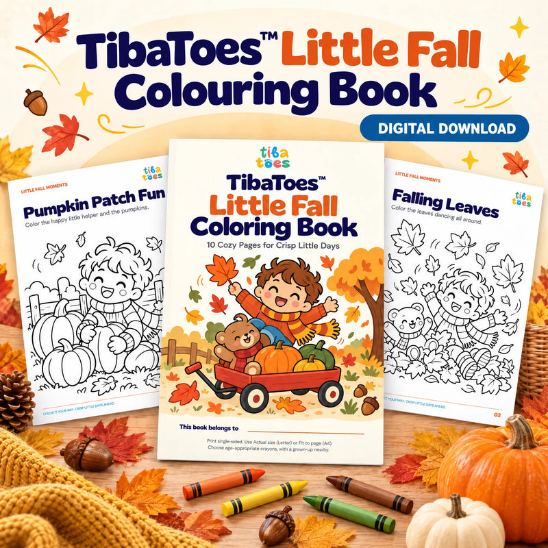 TibaToes™ Little Fall Coloring Book